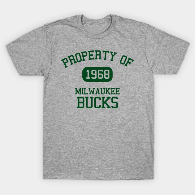 Property of Milwaukee Bucks T-Shirt by Funnyteesforme